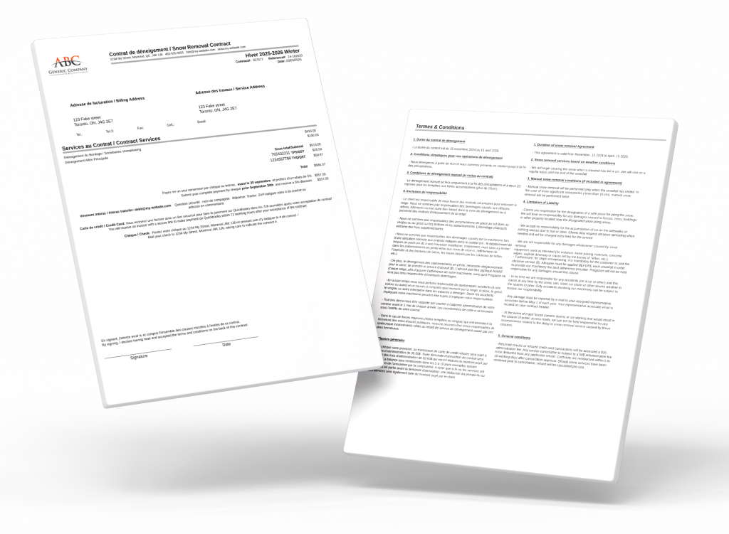 Download Your Snow Removal Contract Template